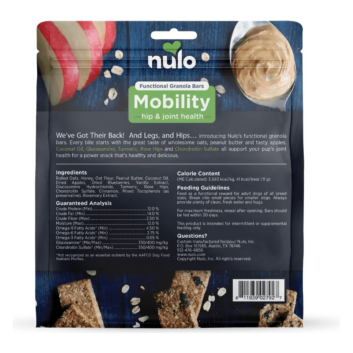 Nulo Functional Granola Mobility Hip & Joint Dog Treats  Dog Treats  | PetMax Canada