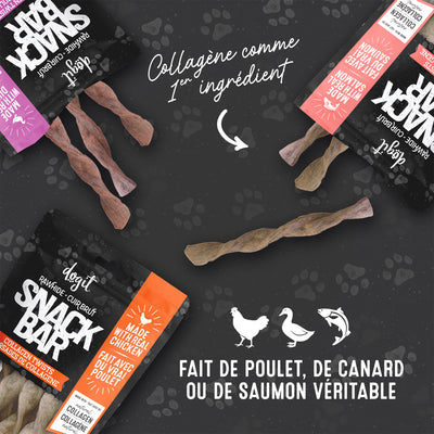Dogit Snack Bar Dog Treats Chicken Collagen Twisted Sticks