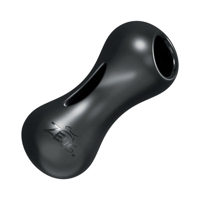 Zeus Chewchasers Black Rubber Peanut Shape Treat Toy