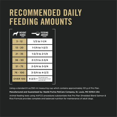 Purina Pro Plan Nourriture pour chiens riche en protéines avec probiotiques pour chiens Mélange déchiqueté Formule saumon et riz 