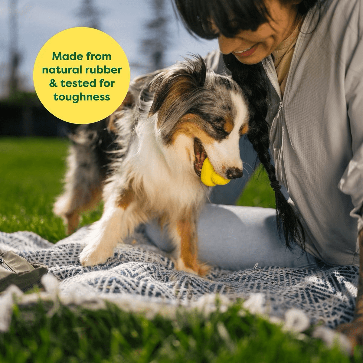 Earth Rated Rubber Fetch Chew Dog Toy - Small - Dog Toys - Earth Rated - PetMax Canada