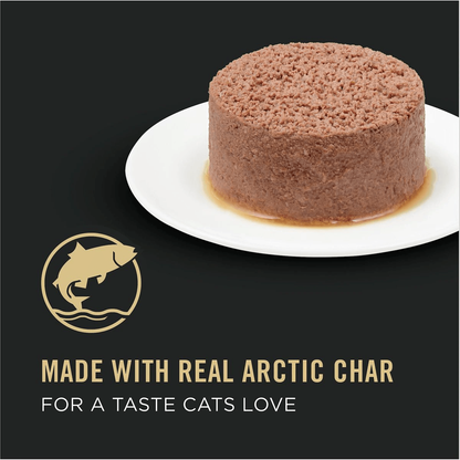 Purina Pro Plan Focus Sensitive Skin & Stomach Classic Arctic Char Grain-Free Entree Canned Cat Food - 85g - Canned Cat Food - Purina Pro Plan - PetMax Canada