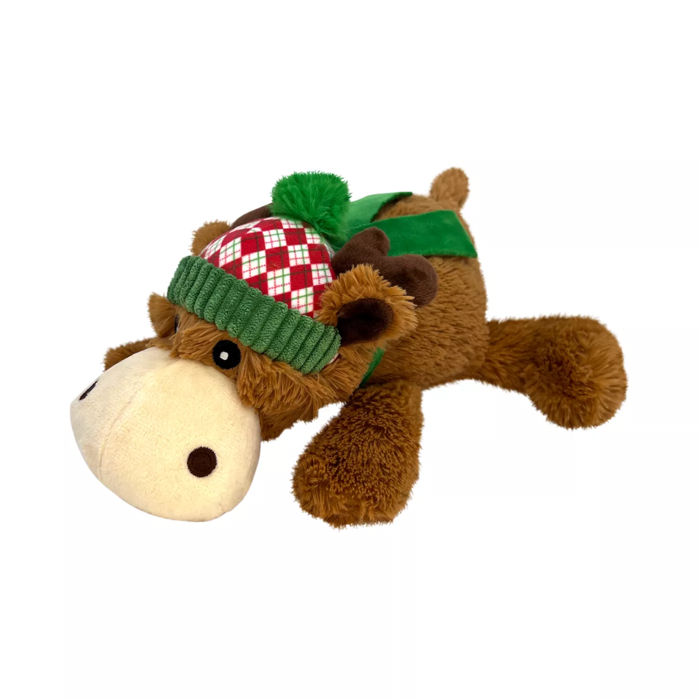 Kong Holiday Cozie Reindeer Dog Toy Assorted Colours