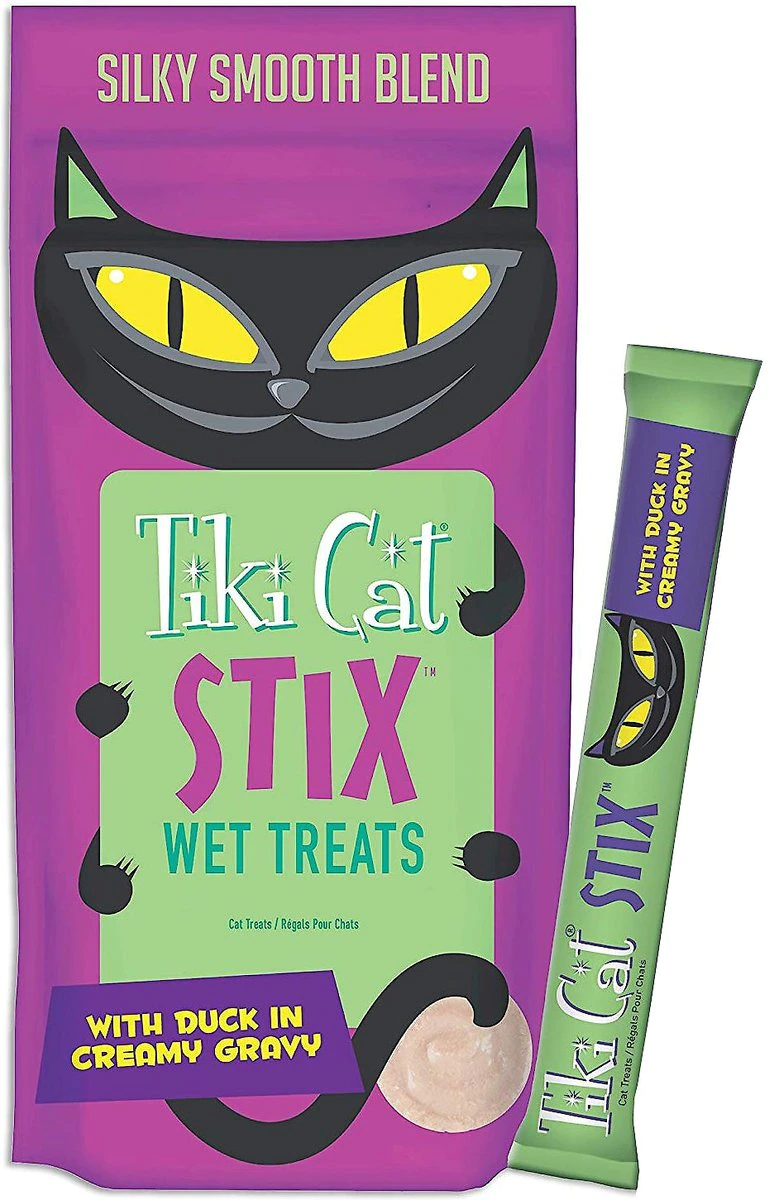Tiki Cat Stix Duck in Creamy Gravy Grain-Free Wet Cat Treat  Cat Treats  | PetMax Canada