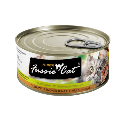 Fussie Cat Premium Tuna With Smoked Tuna Formula In Aspic  Canned Cat Food  | PetMax Canada