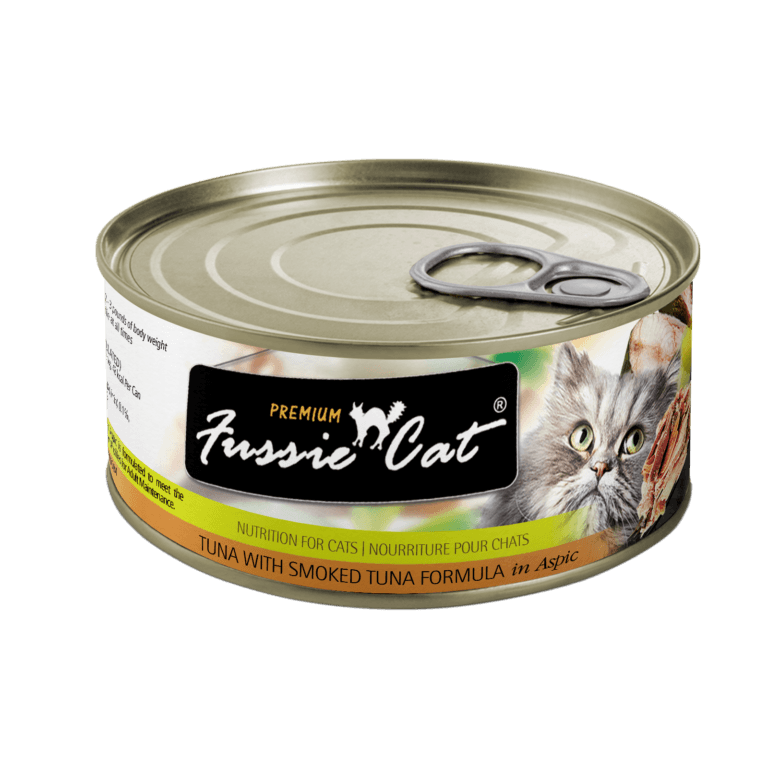 Fussie Cat Premium Tuna With Smoked Tuna Formula In Aspic  Canned Cat Food  | PetMax Canada