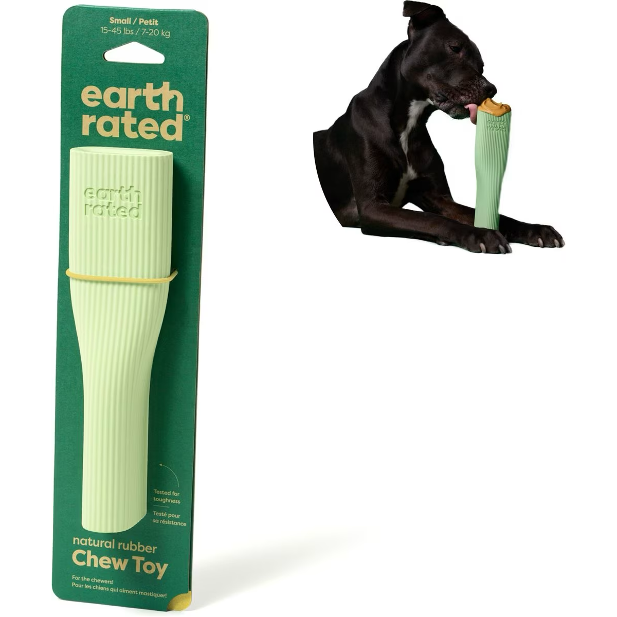 Earth Rated Green Rubber Chew Dog Toy  Dog Toys  | PetMax Canada