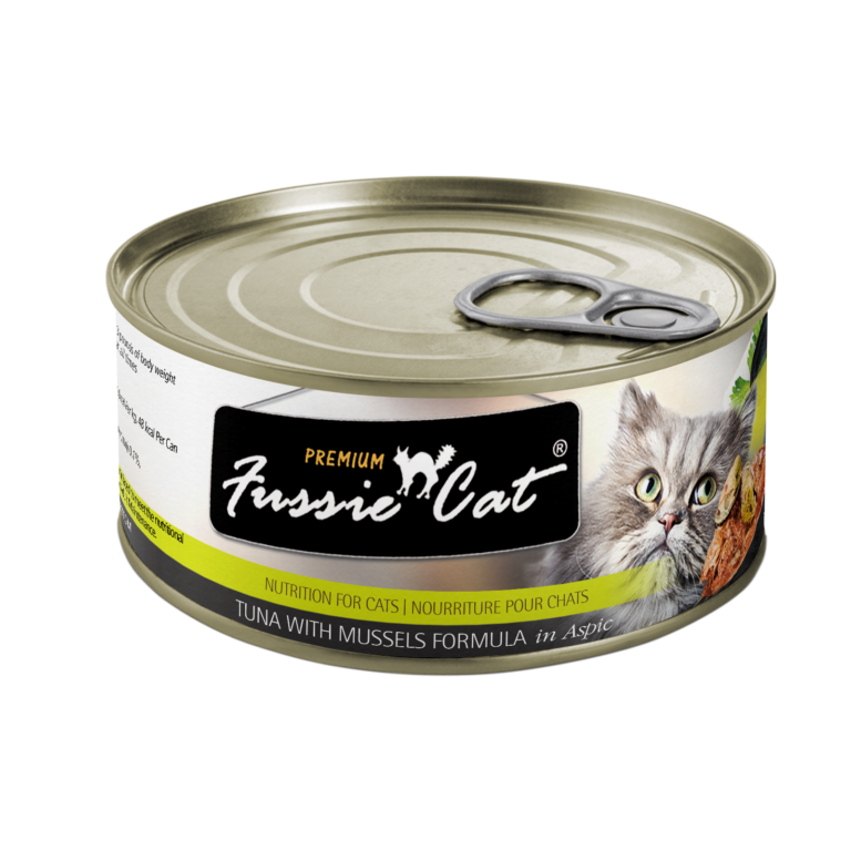 Fussie Cat Premium Tuna With Mussels Formula In Aspic  Canned Cat Food  | PetMax Canada