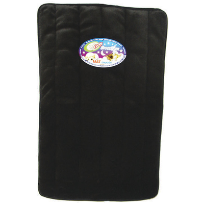 Comfy Snoozer Plush Black Dog Mat