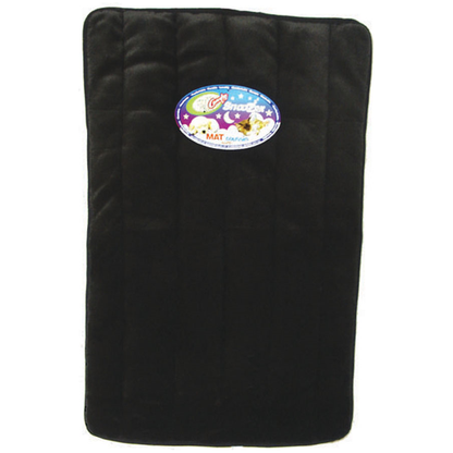 Comfy Snoozer Plush Black Dog Mat