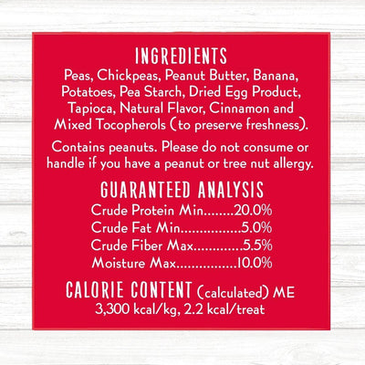 Charlee Bear Dog Treats Grain Free Peanut Butter & Banana - 8 oz - Dog Treats - Charlee Bear - PetMax Canada