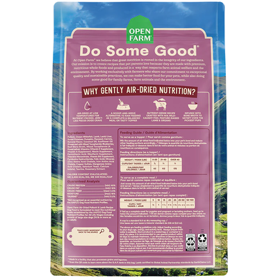 Open Farm Dog Air Dried Pollock & Lamb Recipe