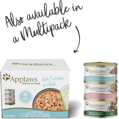 Applaws Tuna Fillet with Shrimp Canned Cat Food - 70g - Canned Cat Food - Applaws - PetMax Canada