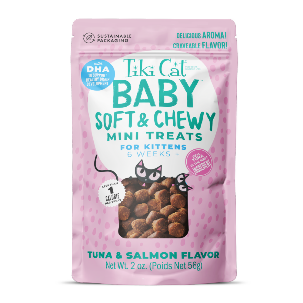 Tiki Baby Cat Soft And Chewy Mini Tuna And Salmon Treats