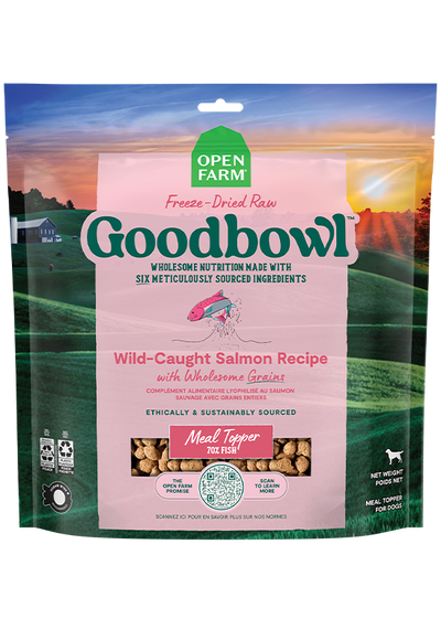 Open Farm Dog Food Goodbowl Wild Salmon Freeze Dried Raw Topper  Dog Food  | PetMax Canada