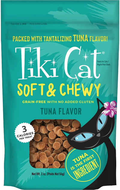 Tiki Cat Treats Grain Free Soft & Chewy Tuna  Cat Treats  | PetMax Canada