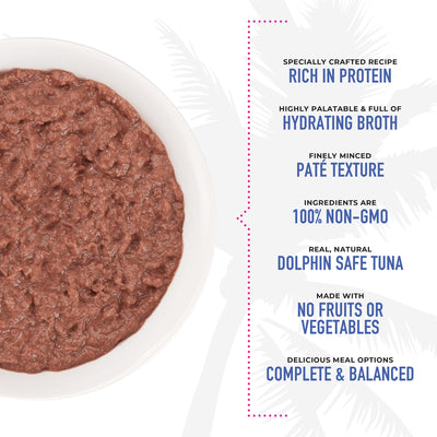 Tiki Cat Grill Pâté Tuna & Crab Recipe in Tuna Broth Wet Cat Food - Product Highlights 4 - Tiki Cat - PetMax Canada
