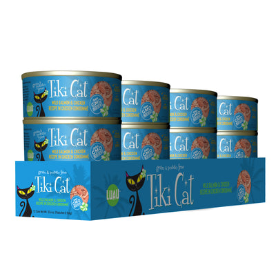 Tiki Cat Luau Wild Salmon & Chicken Recipe in Chicken Consommé Wet Cat Food - Case of 12 - Tiki Cat - PetMax Canada