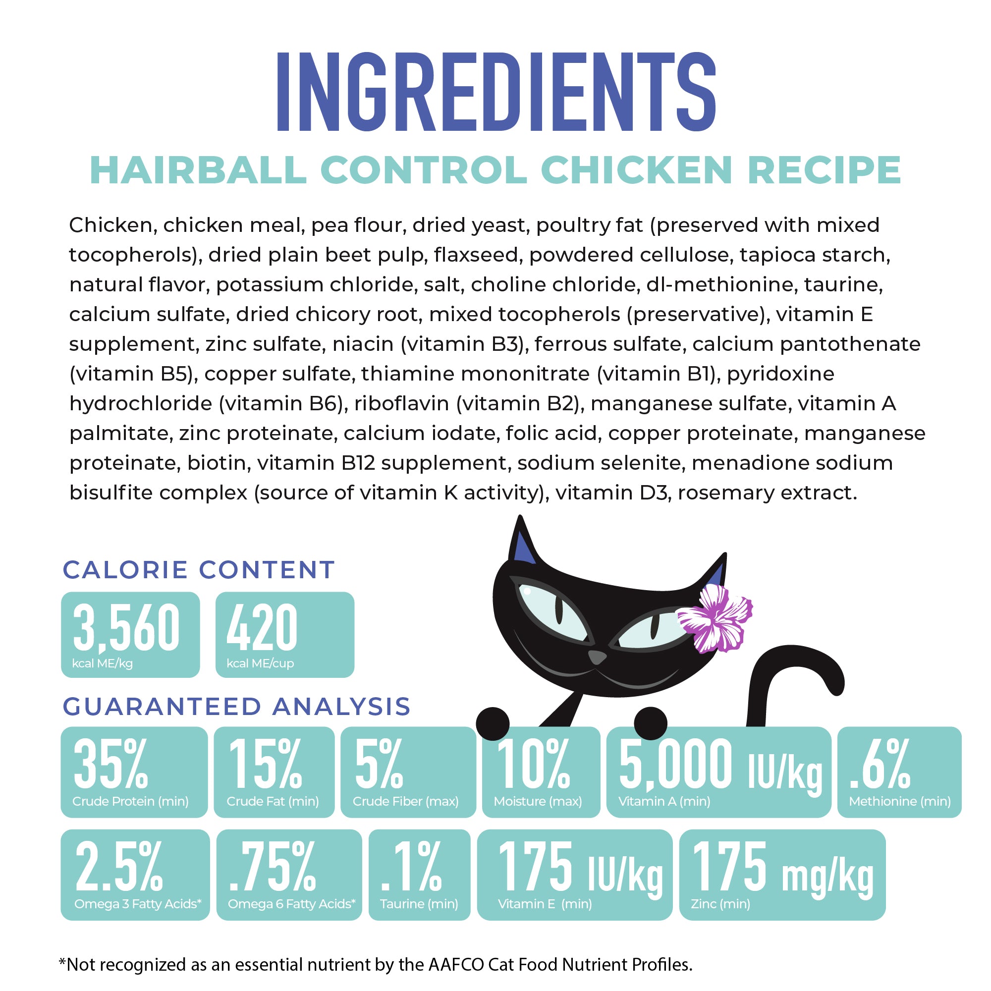 Tiki Cat Born Carnivore Hairball Chicken Recipe Dry Cat Food - Product Highlights 1 - Tiki Cat - PetMax Canada