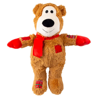 Kong Holiday Wild Knots Bear Dog Toy - Assorted Colours