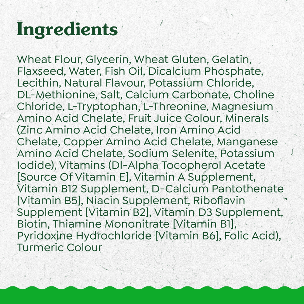 Greenies Puppy Teenie Dental Care Dog Treats - Ingredients - PetMax Canada