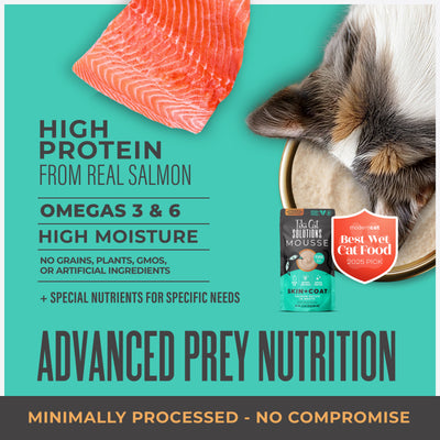 Tiki Cat Special Mousse Skin & Coat Salmon Recipe in Broth Wet Cat Food - Product Highlights 2 - Tiki Cat - PetMax Canada