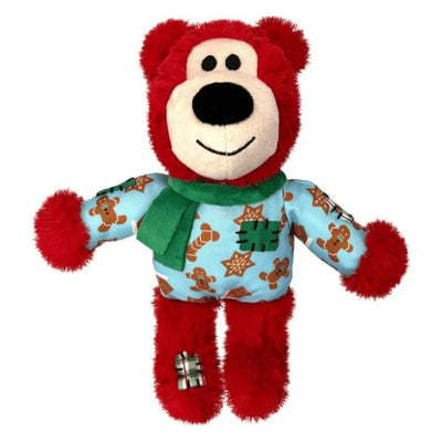 Kong Holiday Wild Knots Bear Dog Toy - Assorted Colours