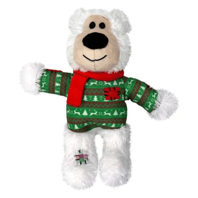 Kong Holiday Wild Knots Bear Dog Toy - Assorted Colours