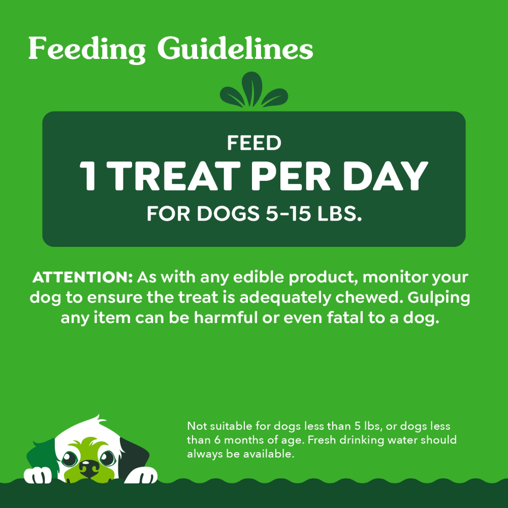 Greenies Puppy Teenie Dental Care Dog Treats - Feeding guidelines - PetMax Canada