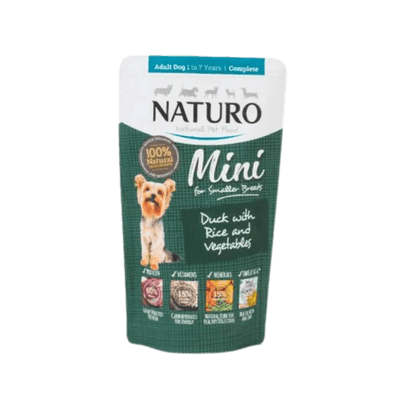 Naturo Canine Pouch Tray Wet Dog Food Duck & Rice With Vegetables  Canned Dog Food  | PetMax Canada