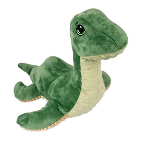 Tall Tails Plush Nessie With Squeaker & Rope Dog Toy