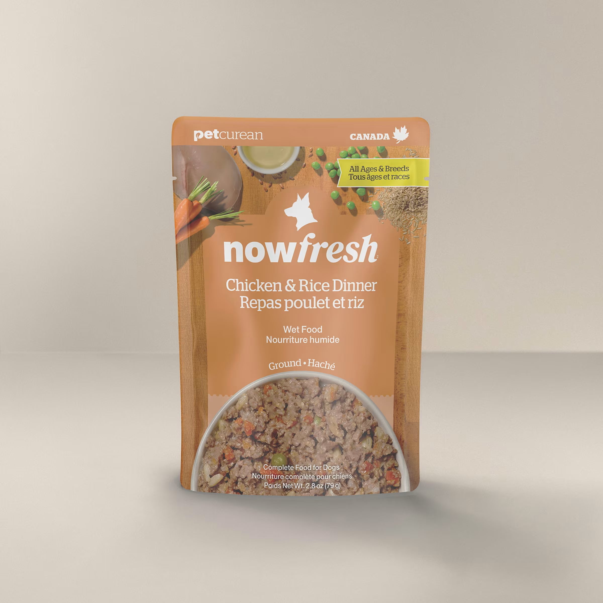 Now Fresh Ground Chicken & Rice Wet Dog Food with Grains