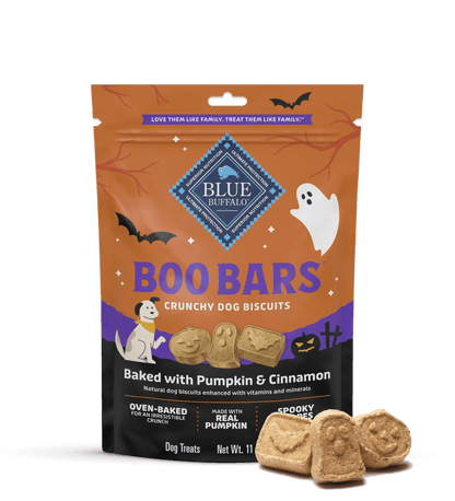 Blue Halloween Boo Bars Gâteries pour chiens à la citrouille et à la cannelle