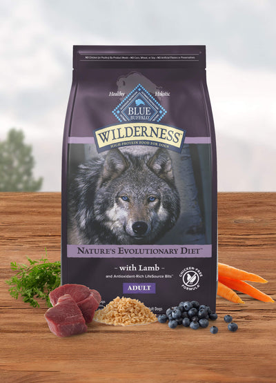 Blue Buffalo Wilderness Adult Chicken-Free Lamb Recipe Dry Dog Food - Mobile - Blue Buffalo - PetMax Canada