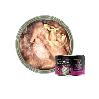 Fussie Cat Premium Tuna With Chicken in Gravy