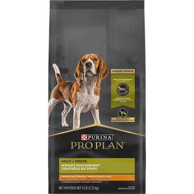 Purina Pro Plan Weight Management Dog Food With Probiotics for Dogs Chicken & Rice Formula  Dog Food  | PetMax Canada