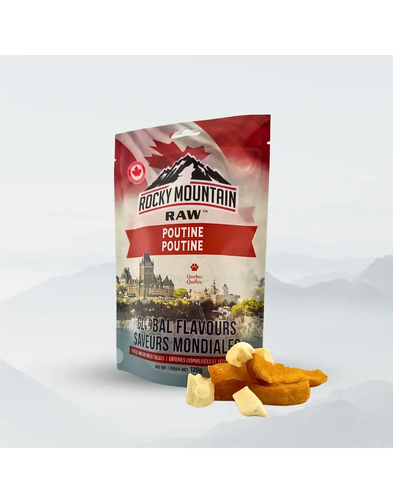 Rocky Mountain Raw Global Flavours Canadian Poutine Dog Treats - Dog Treats - Rocky Mountain Raw - PetMax Canada
