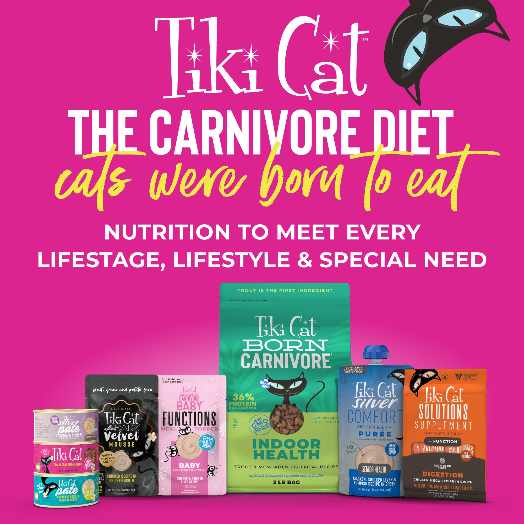Tiki Cat Aloha Friends Tuna & Pumpkin Recipe in Broth Wet Cat Food - Product Highlights 8 - Tiki Cat - PetMax Canada