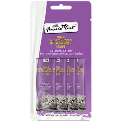 Fussie Cat Puree Tubes Chicken in Goats Milk