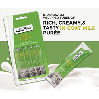 Fussie Cat Puree Tubes Chicken with Duck in Goats Milk