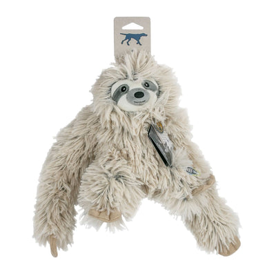 Tall Tails Plush Sloth With Squeaker & Interior Rope Dog Toy