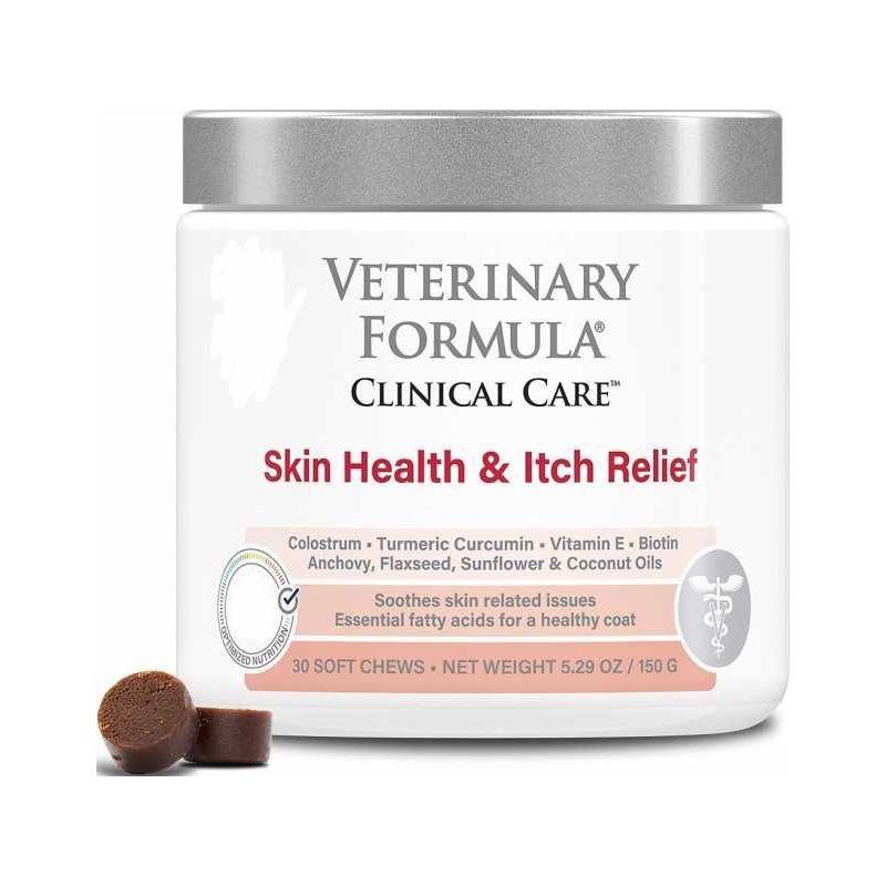 Veterinary Formula Clinical Care Skin & Coat Itch Relief Supplement - 30 Count - Health Care - Synergy Labs - PetMax Canada