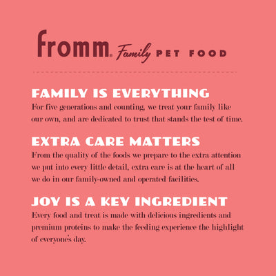 Fromm Crunchy O's CranLiver Kaboom Dog Treats - Fromm Family Pet Food brand values - PetMax Canada