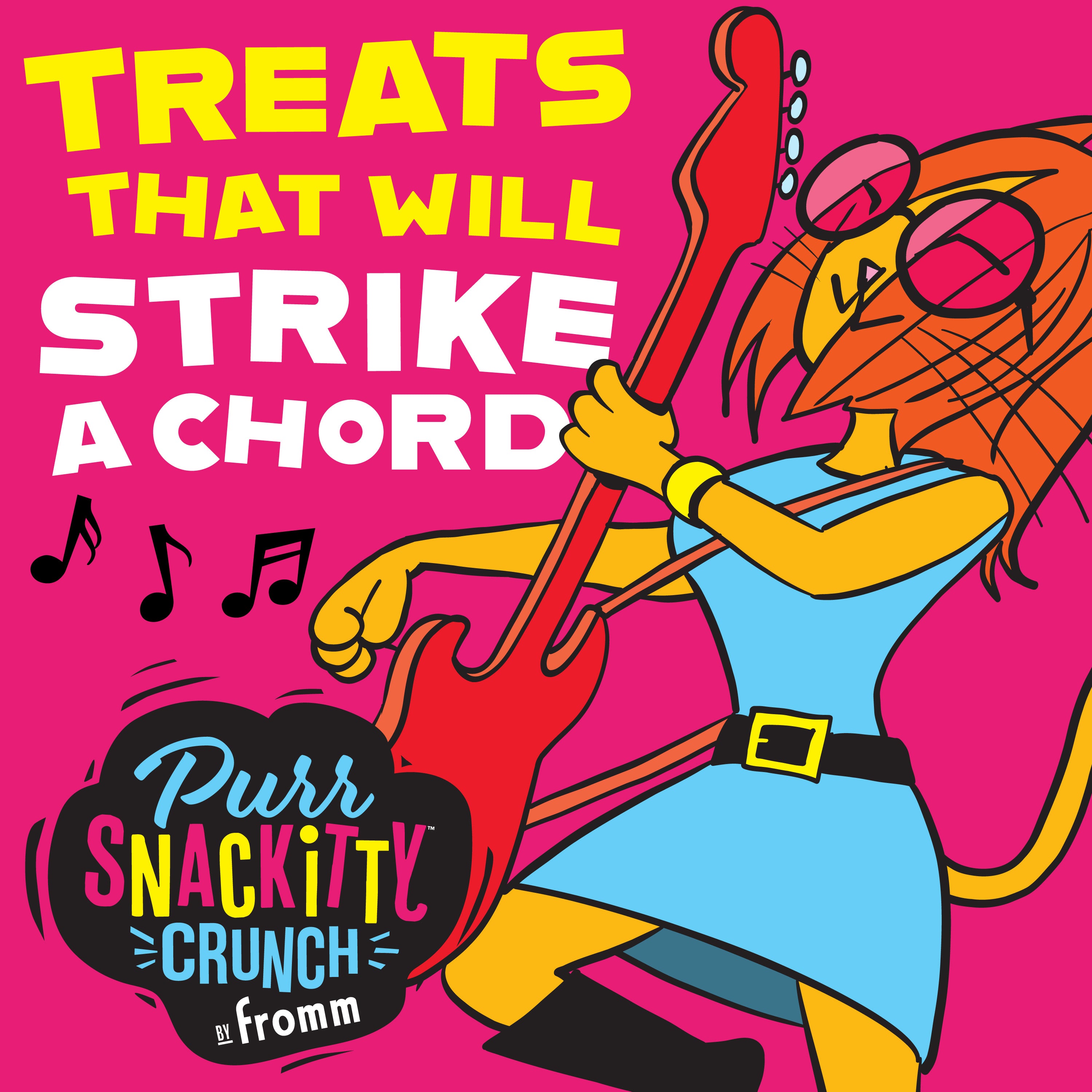 Fromm Purr-Snackitty Crunch Slap'n Chicken Cat Treats - 85g - lifestyle-character - Fromm - PetMax Canada
