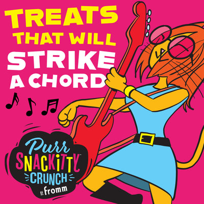 Fromm Purr-Snackitty Crunch Slap'n Chicken Cat Treats - 85g - lifestyle-character - Fromm - PetMax Canada