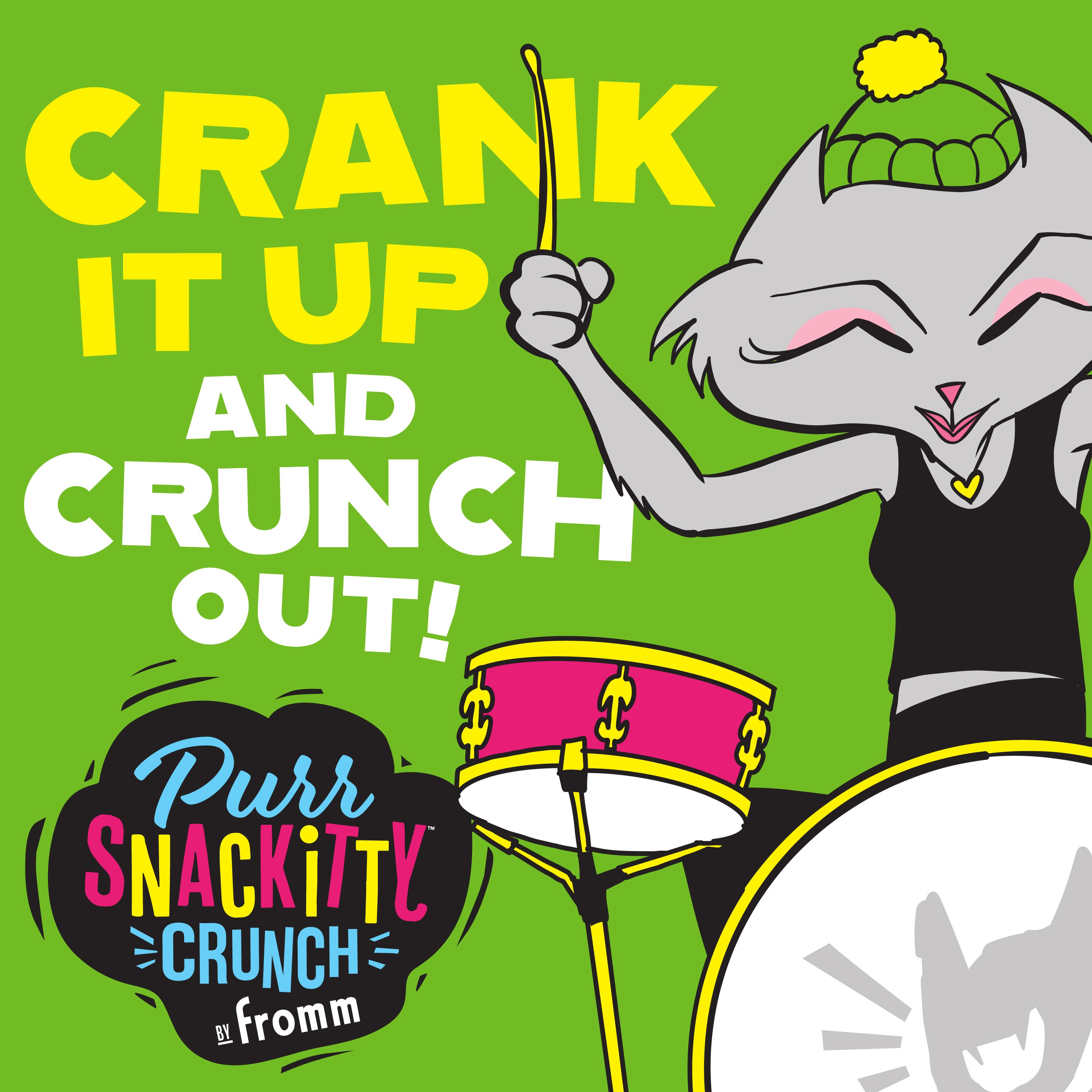 Fromm Purr-Snackitty Crunch Gamebird Blitz Cat Treats - 85g - lifestyle-character - Fromm - PetMax Canada
