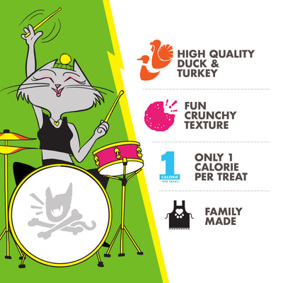 Fromm Purr-Snackitty Crunch Gamebird Blitz Cat Treats - 85g - features - Fromm - PetMax Canada