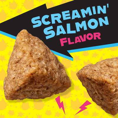Fromm Purr-Snackitty Crunch Screamin' Salmon Cat Treats - 85g - treat-closeup - Fromm - PetMax Canada