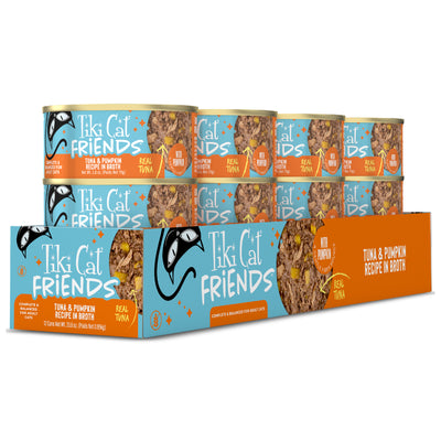 Tiki Cat Aloha Friends Tuna & Pumpkin Recipe in Broth Wet Cat Food - Case of 12 - Tiki Cat - PetMax Canada