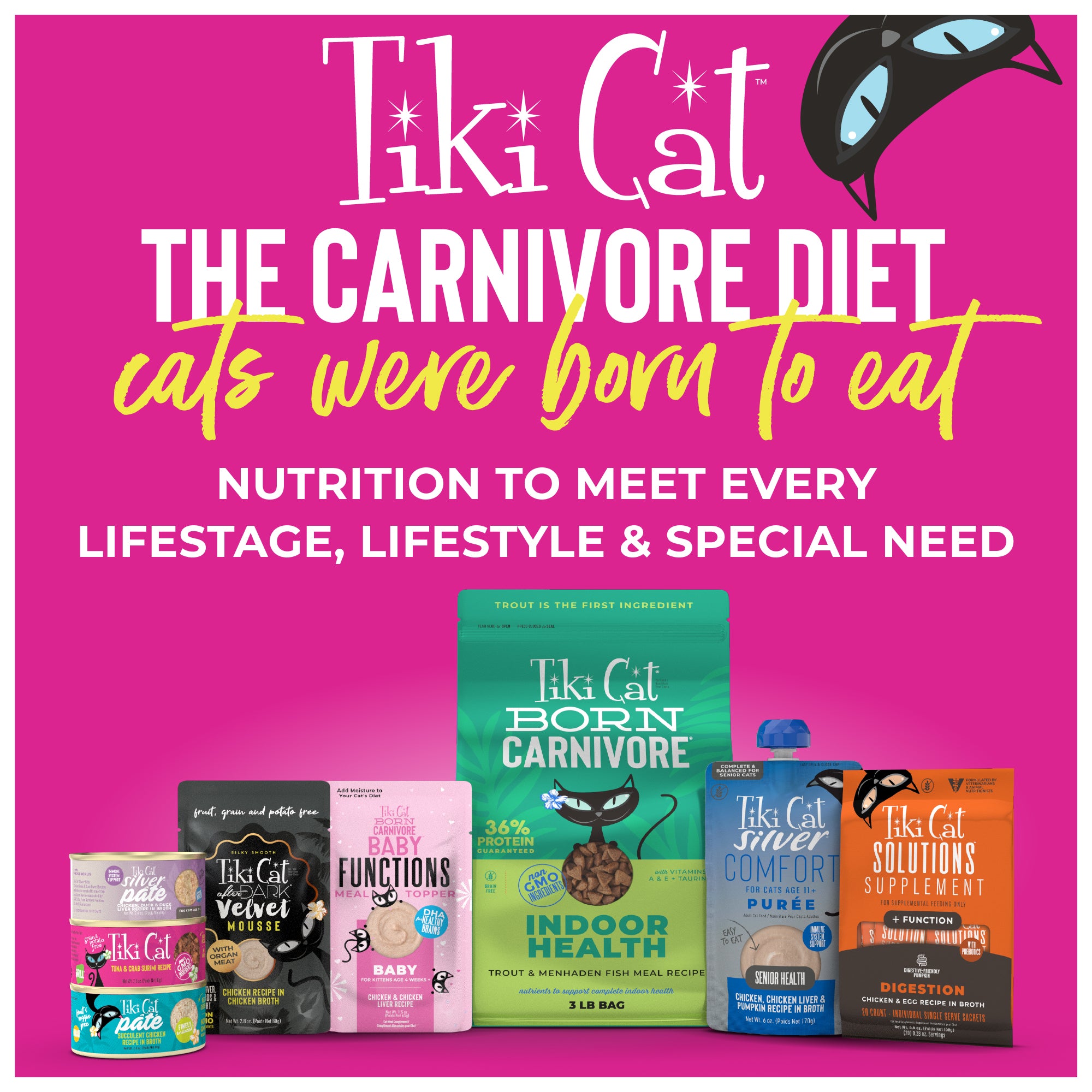 Tiki Cat Aloha Friends Variety Pack Wet Cat Food - Product Highlights 9 - Tiki Cat - PetMax Canada